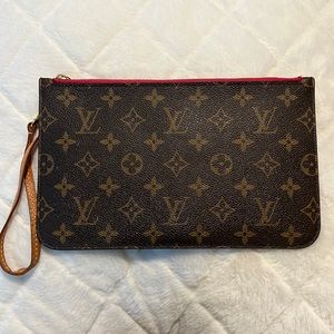 Authentic Louis Vuitton MM Neverfull pochette